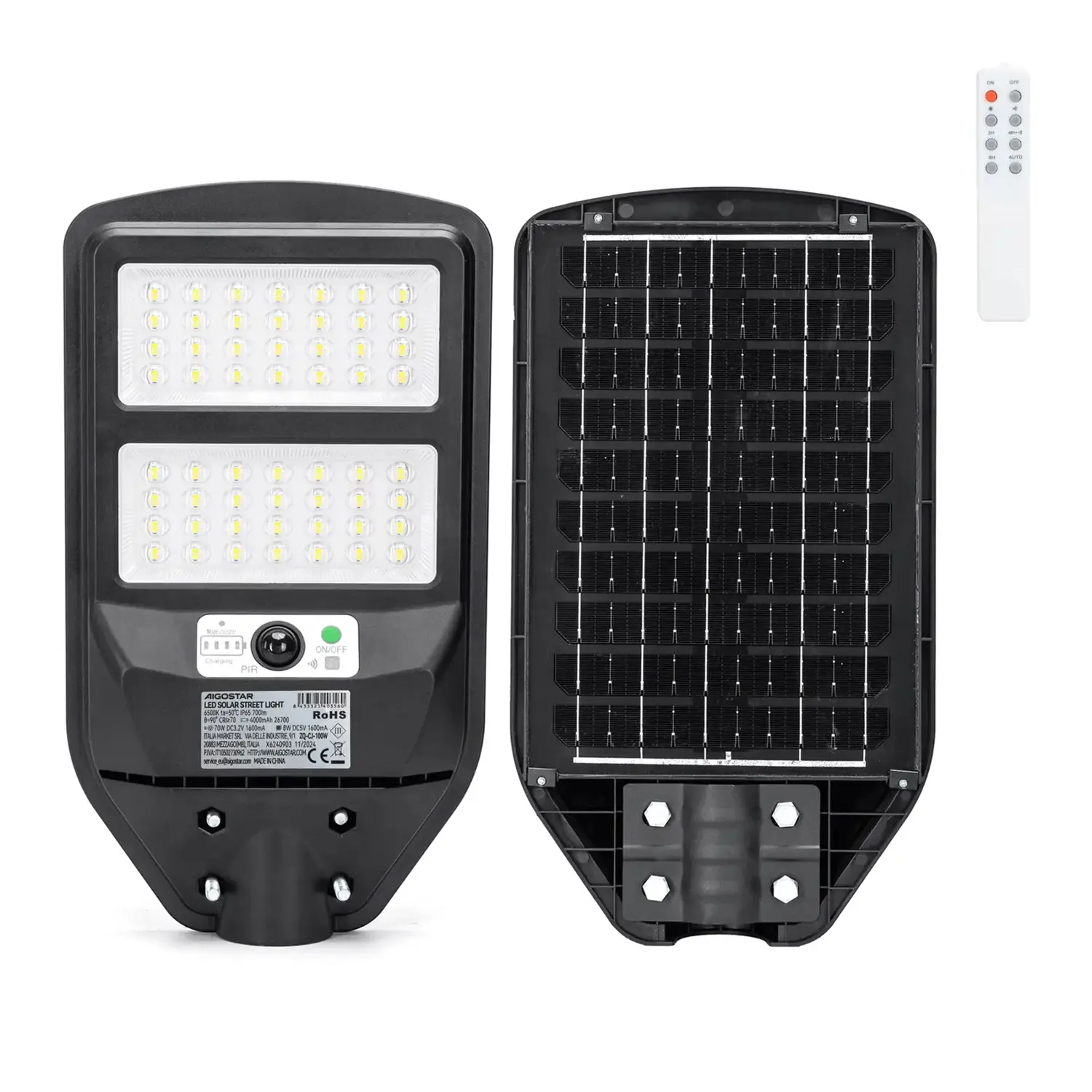 immagine del prodotto Lampione solare 70W 6500K serie 02