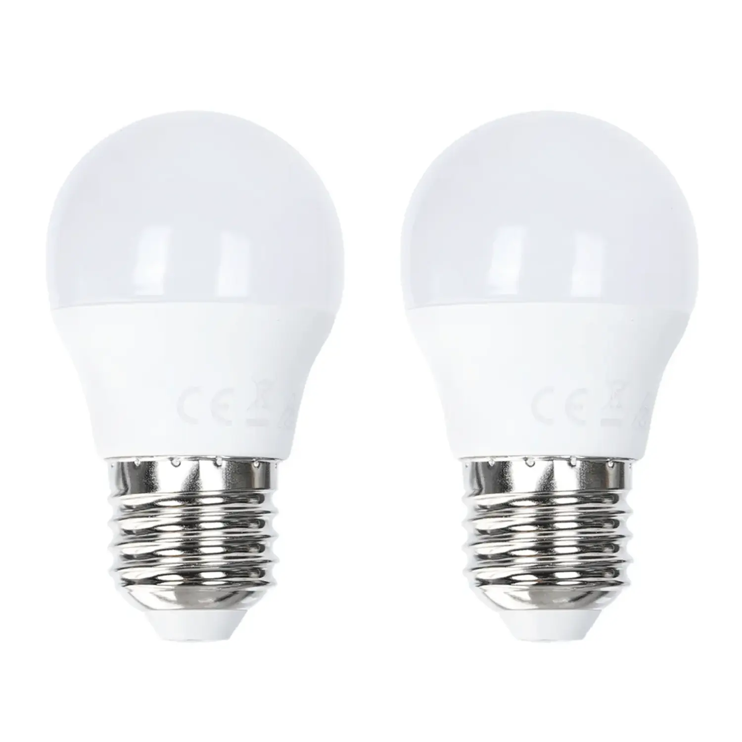 immagine del prodotto lampadina led G45 e27 8 watt bianco freddo 2 pezzi