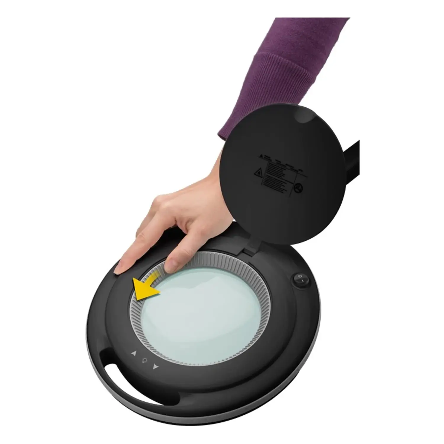 immagine Lente Sostituzione Lampada Ingrandimento 127mm 5 Diottrie Vetro Fixpoint