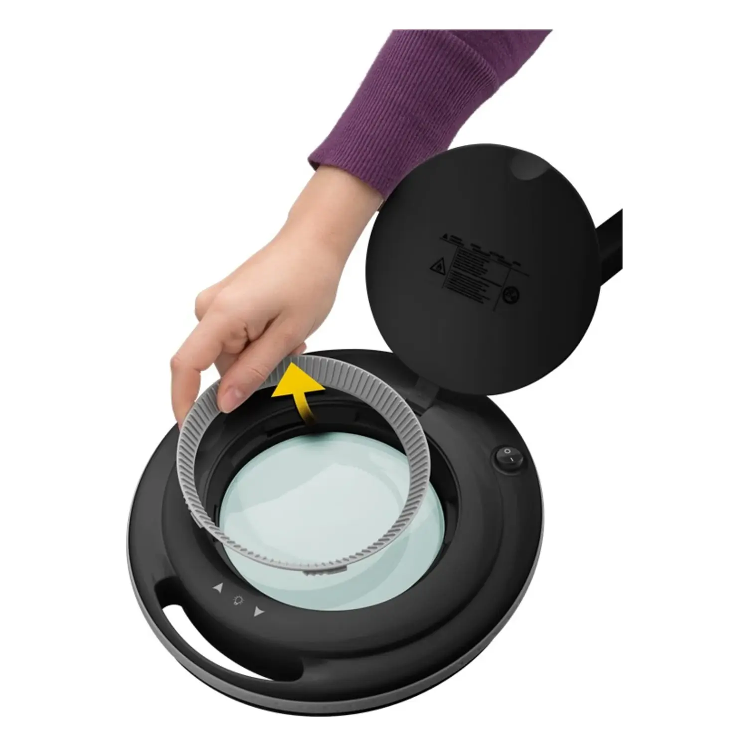 immagine Lente Sostituzione Lampada Ingrandimento 127mm 5 Diottrie Vetro Fixpoint