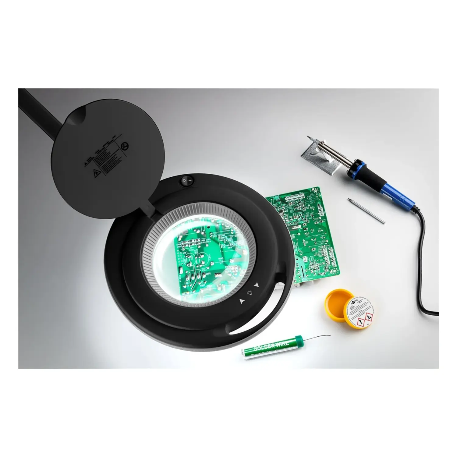 immagine Lente Sostituzione Lampada Ingrandimento 127mm 5 Diottrie Vetro Fixpoint