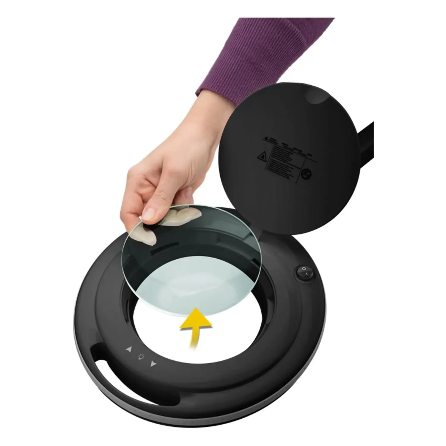 immagine Lente Sostituzione Lampada Ingrandimento 127mm 5 Diottrie Vetro Fixpoint