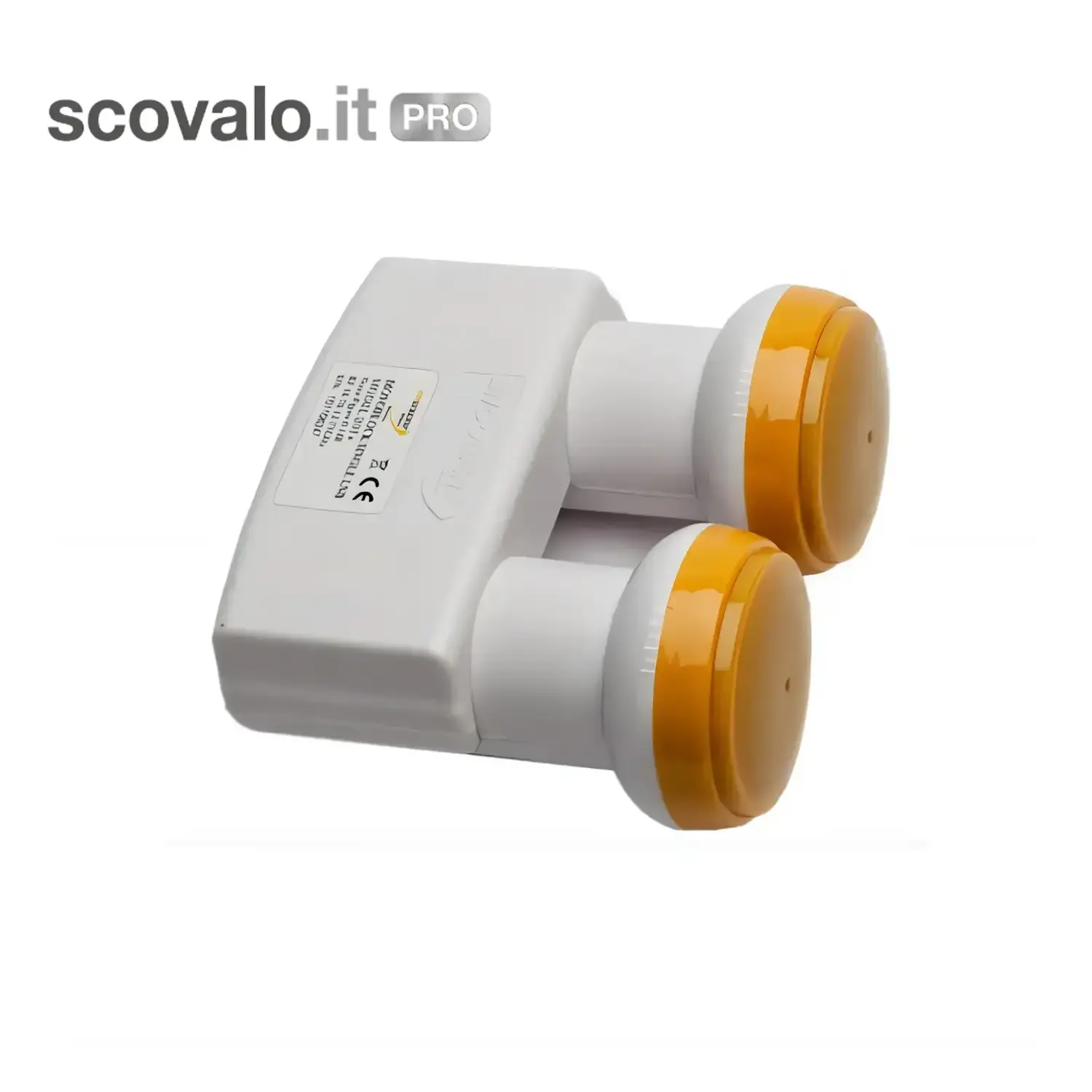 immagine del prodotto LNB Monoblocco Hotbird Astra Dual Feed 4K UHD 2 Uscite Golden Media