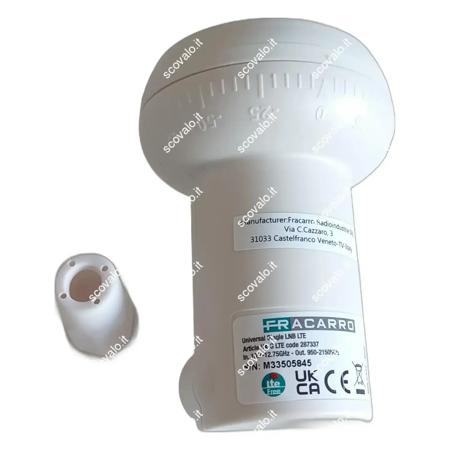 immagine lnb parabola 1 uscita fracarro ux-s lte free full-hd approvato sky