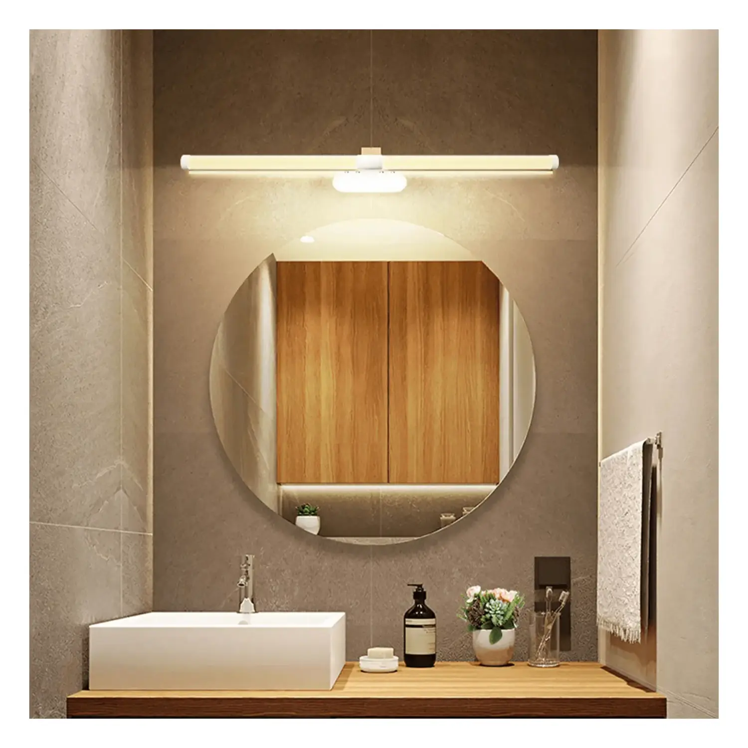immagine luce da specchio bagno a led 230v 8 watt bianco naturale