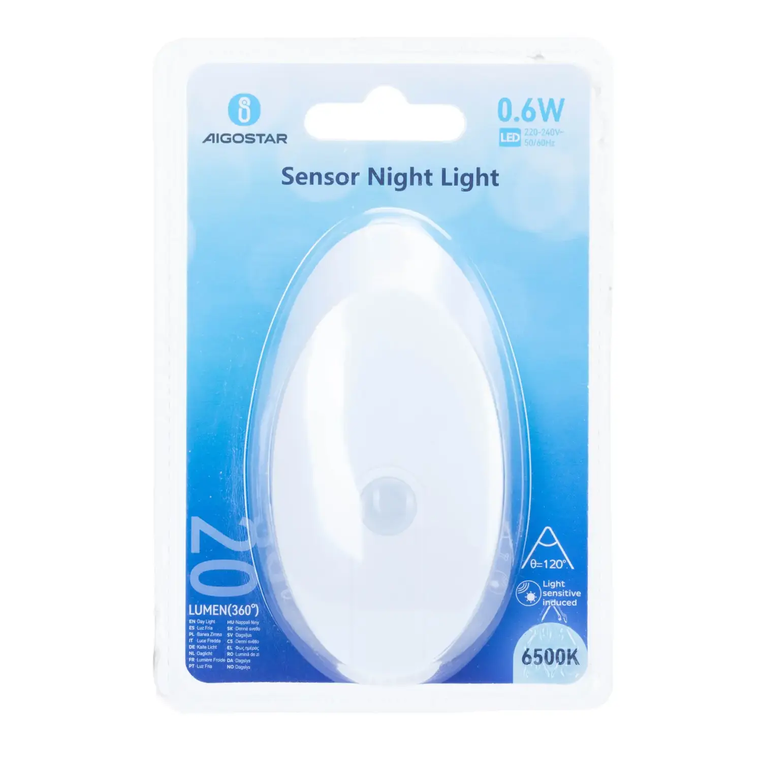 immagine Luce notturna LED con sensore 0.6W  bianco freddo