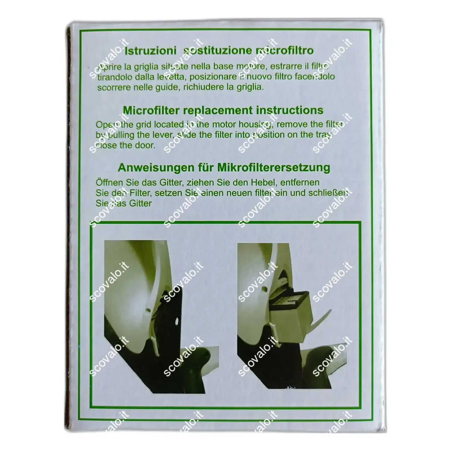 immagine microfiltro aspirapolvere hepa folletto  vorwerk vk135-136 compatibile