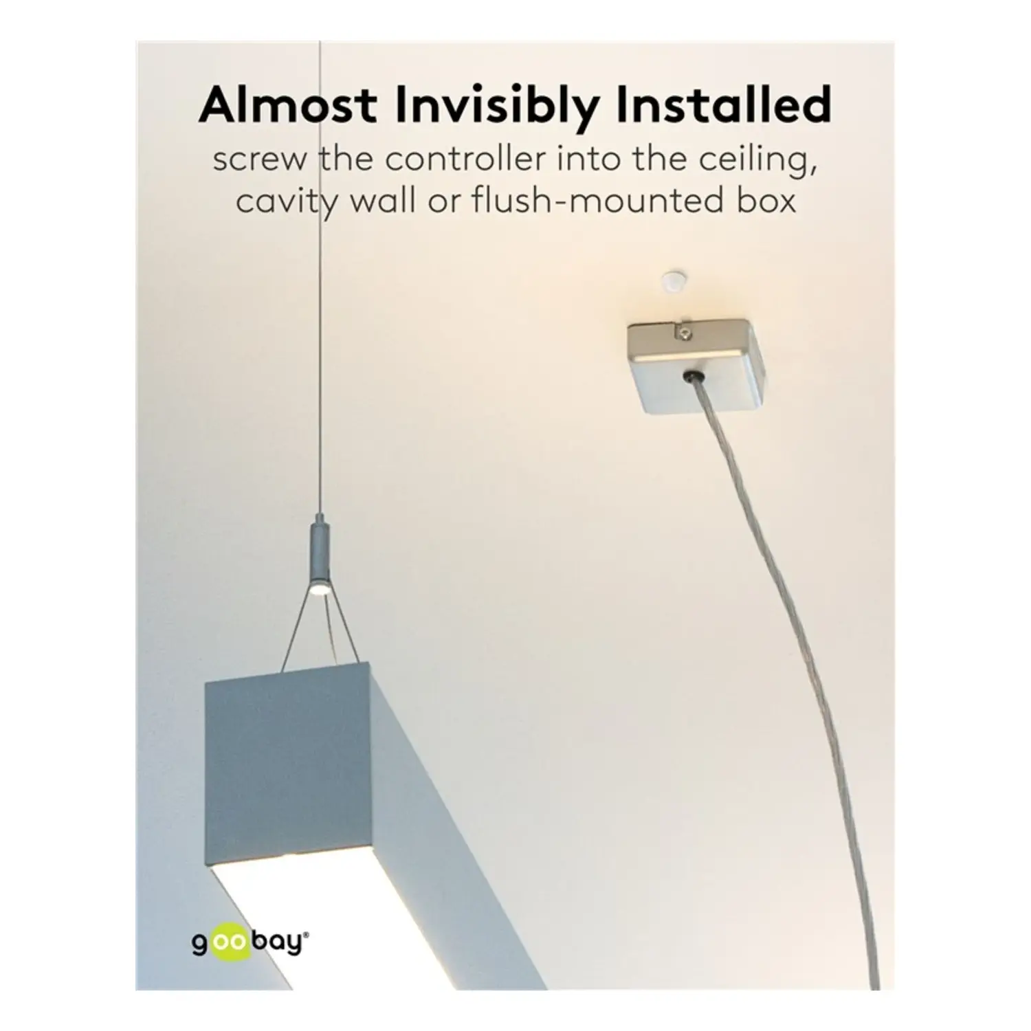 immagine Sensore Movimento PIR Goobay 360° Incasso LED 800W IP65 Regolabile Mini