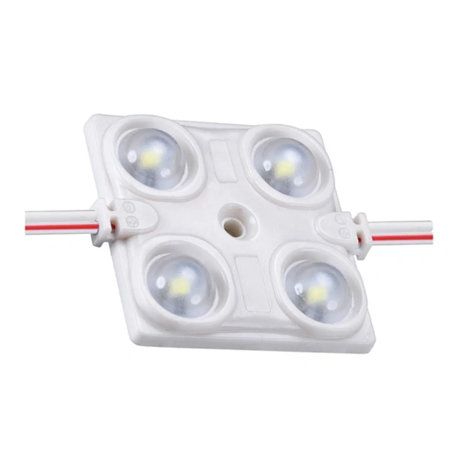 immagine del prodotto modulo led stagno 4 led insegna strip led 12volt 1,44 watt bianco caldo