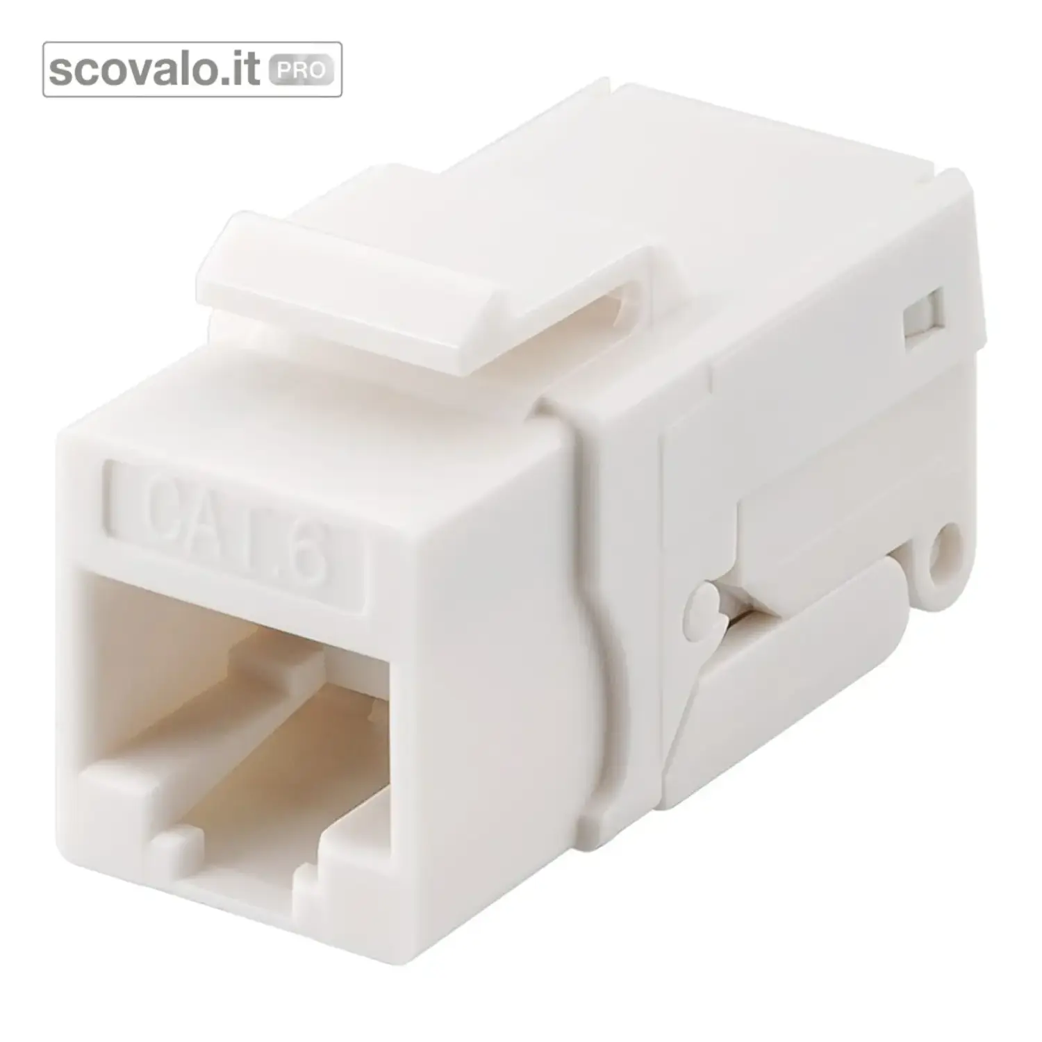 immagine del prodotto Modulo Keystone RJ45 CAT 6 UTP 250 MHz Toolless Snap-In 16.2 mm