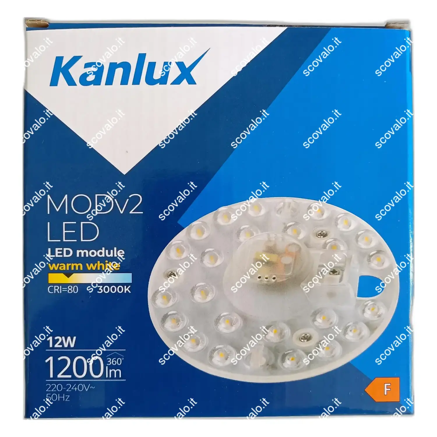 immagine modulo led circolina neon magnetico 12 watt bianco caldo