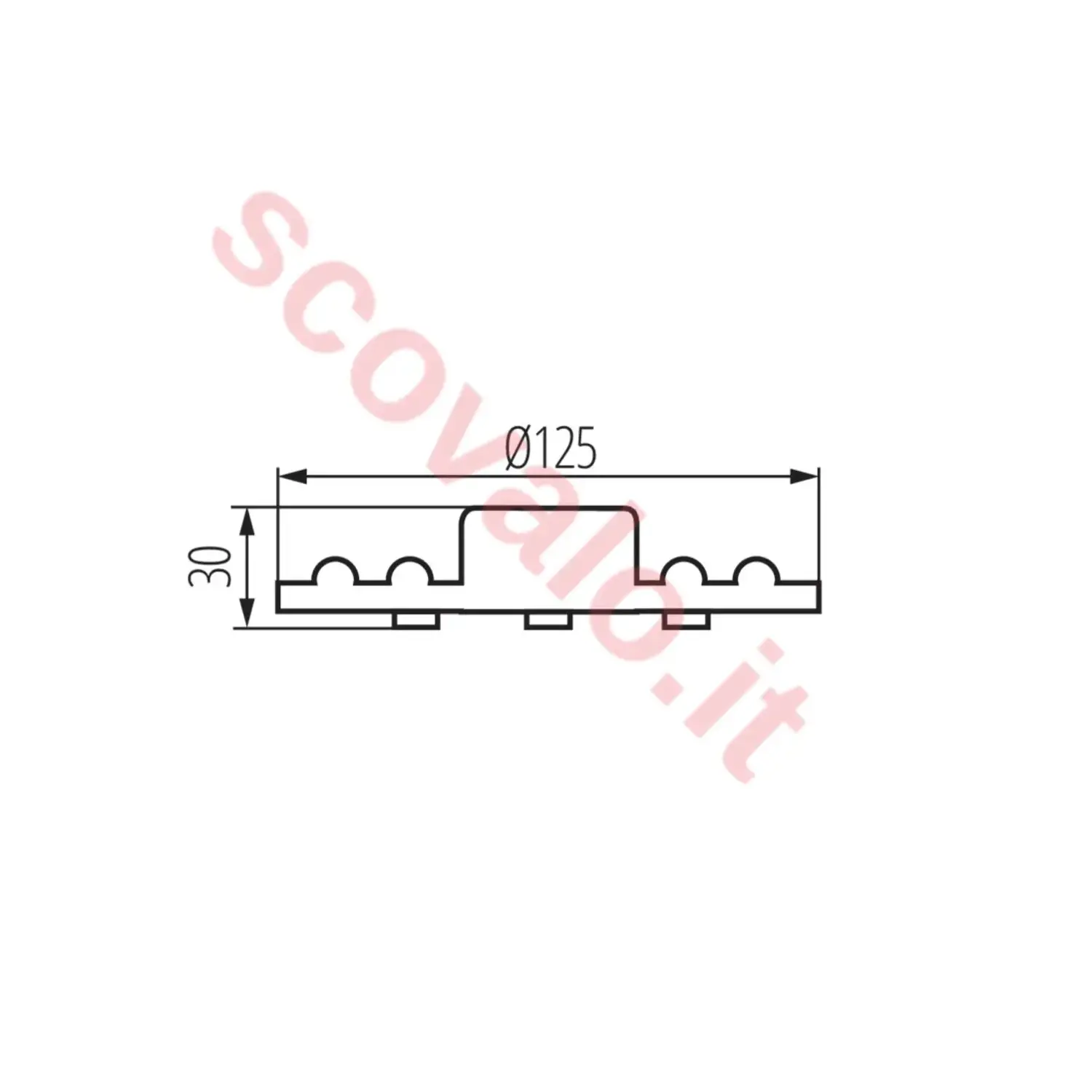 immagine modulo led circolina neon magnetico 12 watt bianco caldo