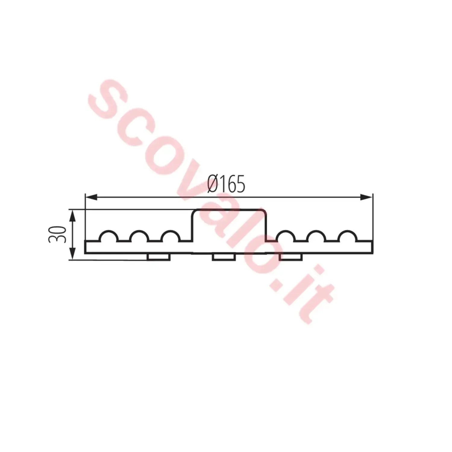 immagine modulo led circolina neon magnetico 19 watt bianco caldo