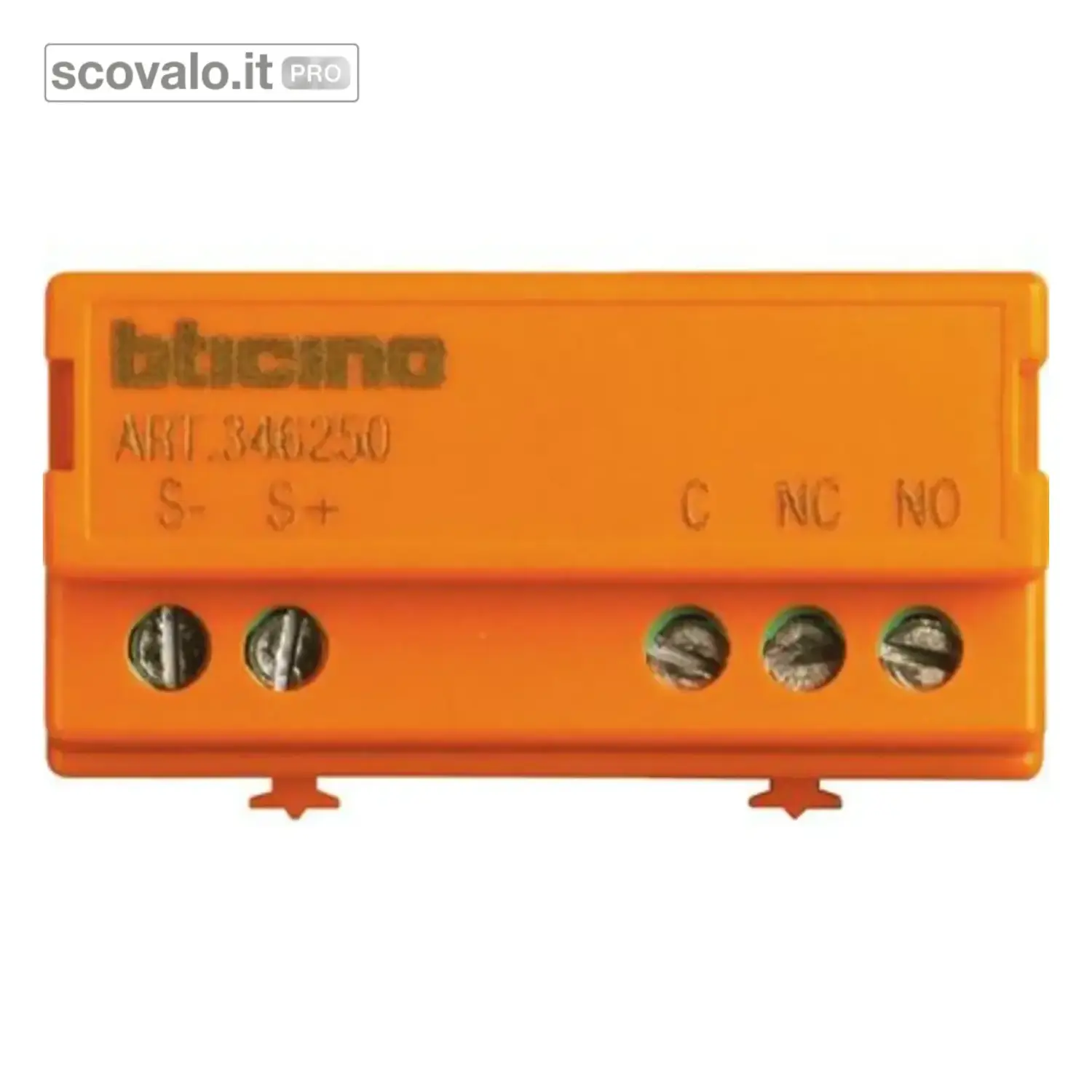 immagine del prodotto Modulo Relè BTicino per Elettroserratura e Cancello 2 Fili NO-NC Sfera 346250