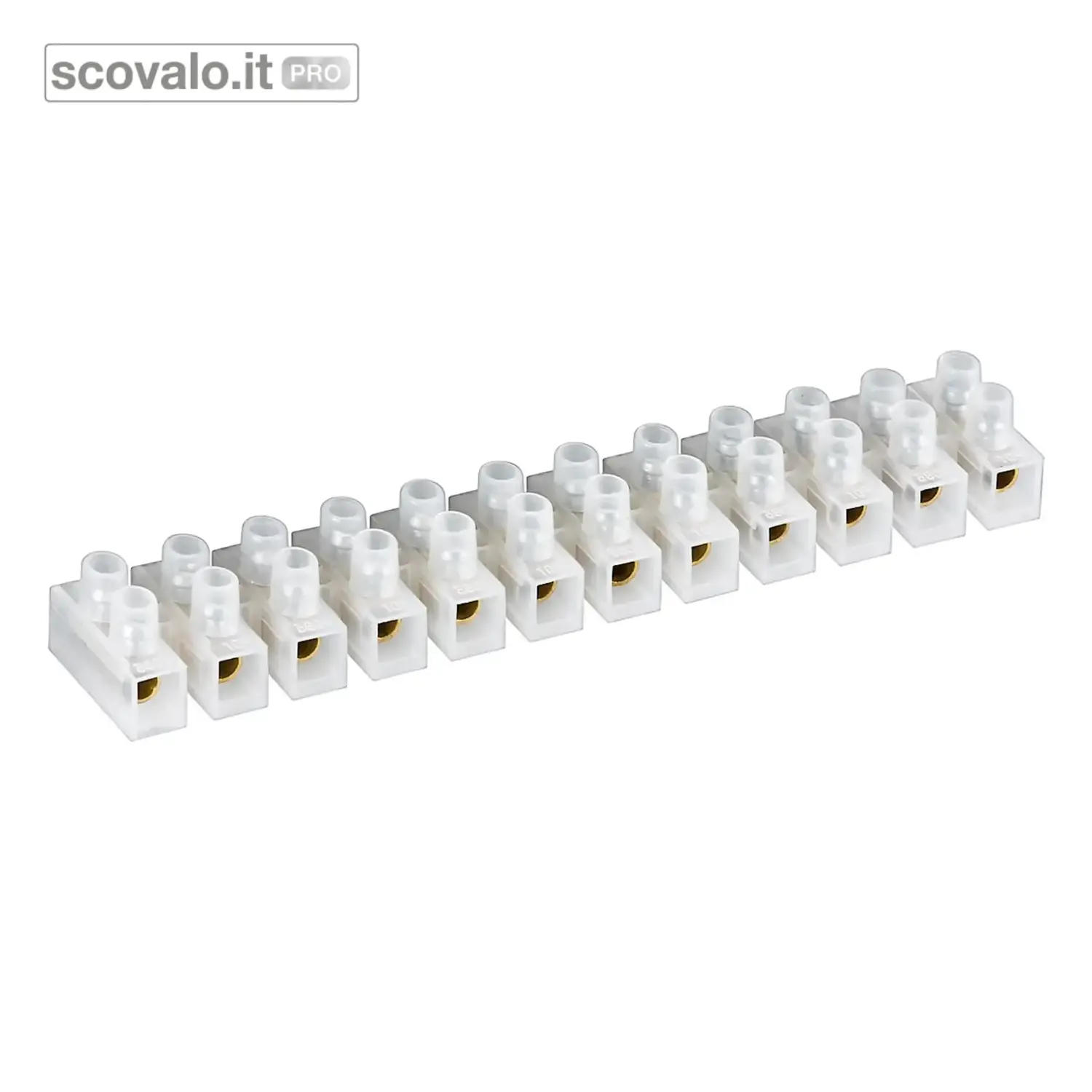 immagine del prodotto Morsetto Mammut 12 Poli 10mm2 Trasparente Connettore Elettrico a Vite