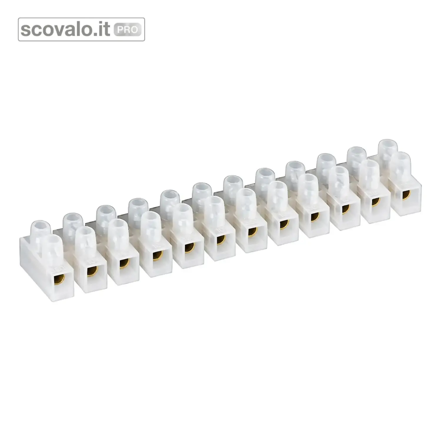 immagine del prodotto Morsettiera Mammut 12 Poli 16mm² Trasparente Connettore a Vite 30A