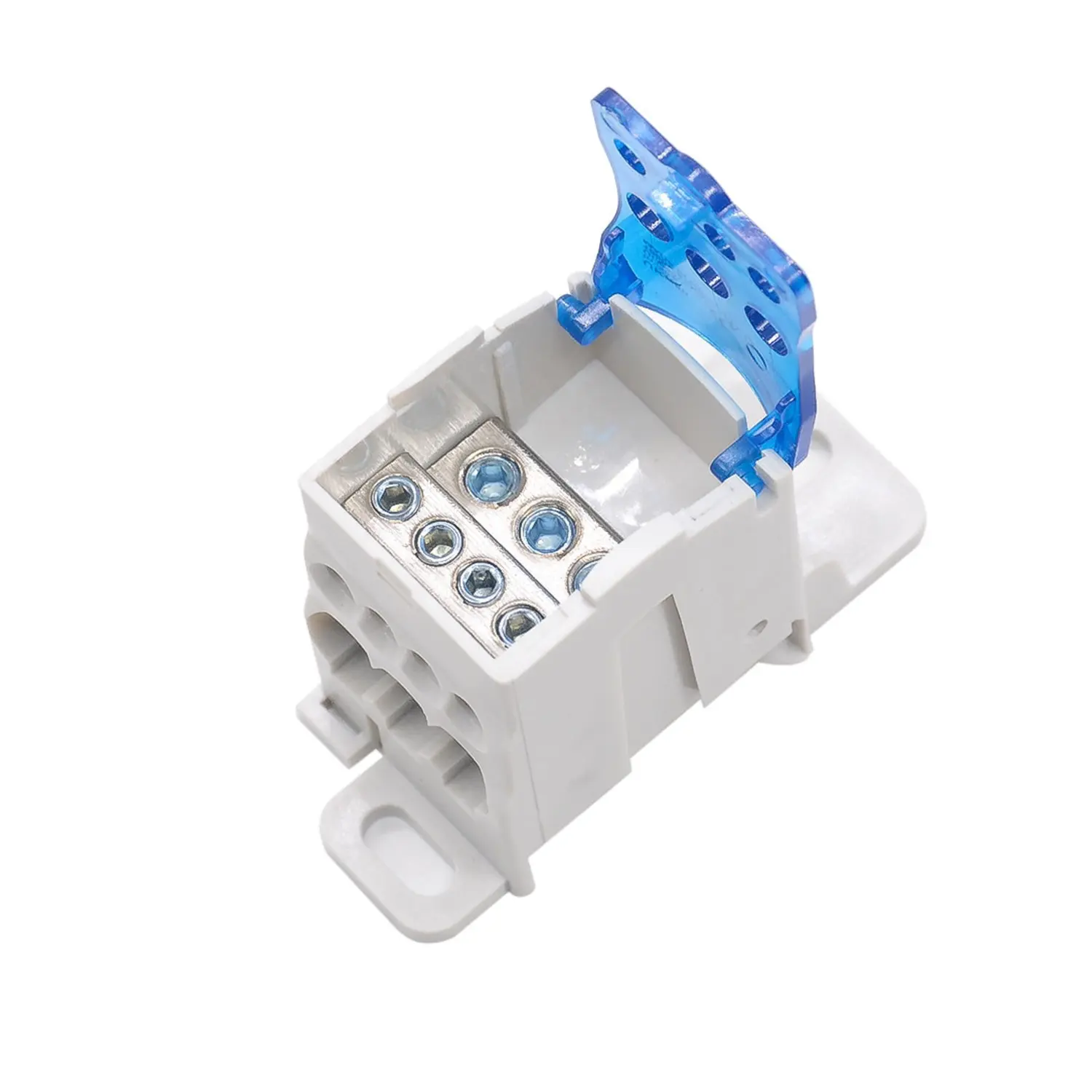 immagine morsettiera elettrica equipotenziale barra din ukk 80A unipolare