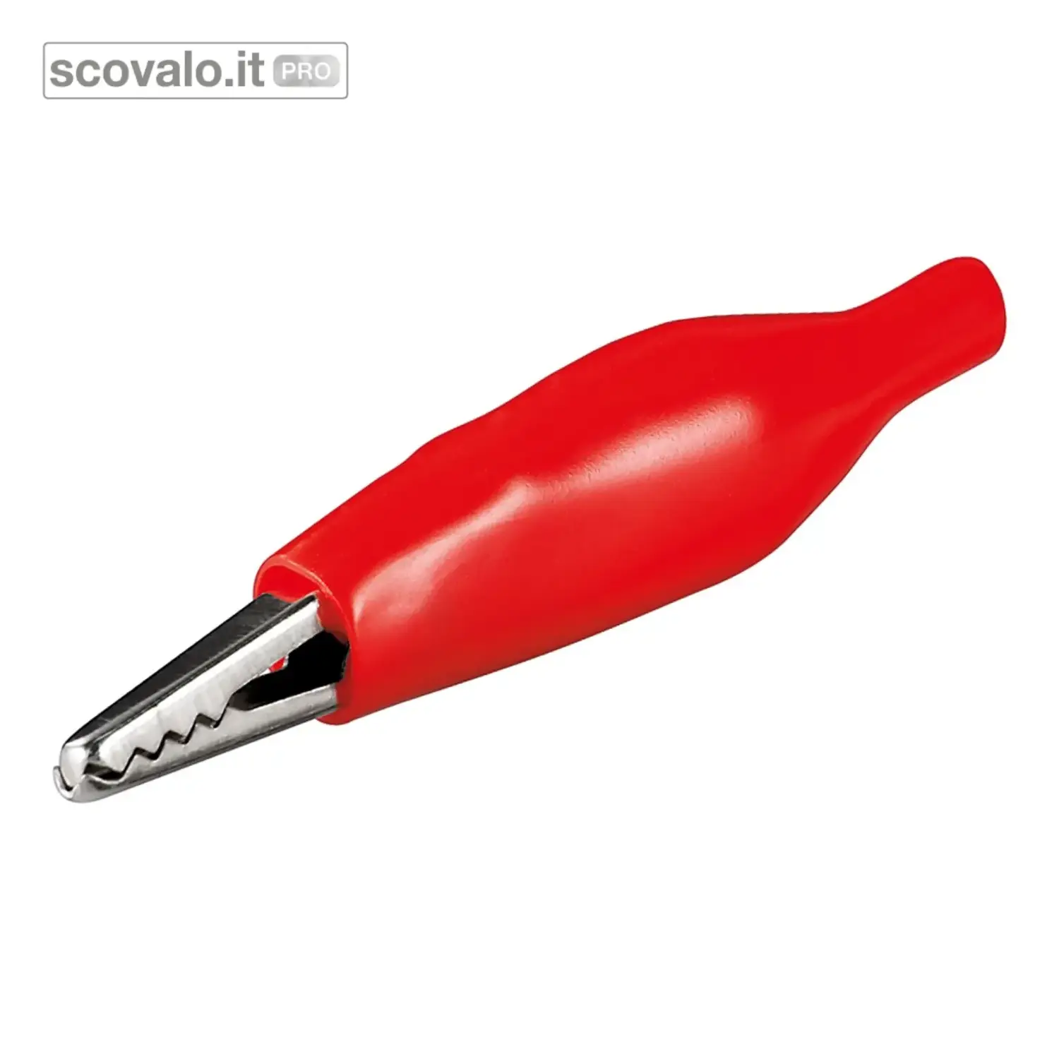immagine del prodotto Morsetto Coccodrillo Rosso 32,5mm Pinzetta Isolata 10 Pezzi 50V DC
