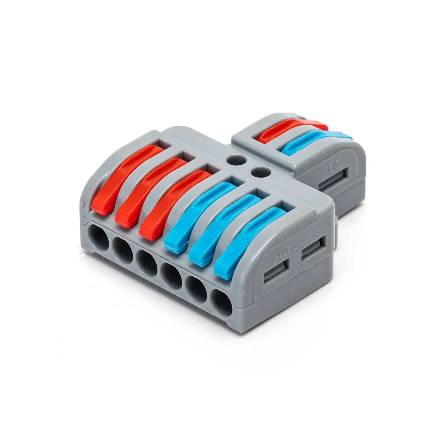immagine connettore rapido morsetto cavo elettrico 2 ingressi 6 uscite morsettiera 5 pezzi