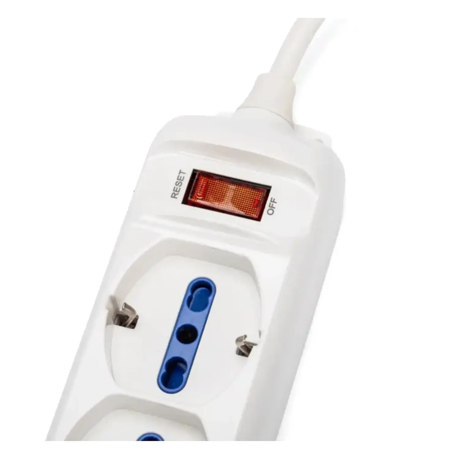 immagine Multipresa Elettrica 4 Prese Schuko con Interruttore Cavo 1.5m 2300W