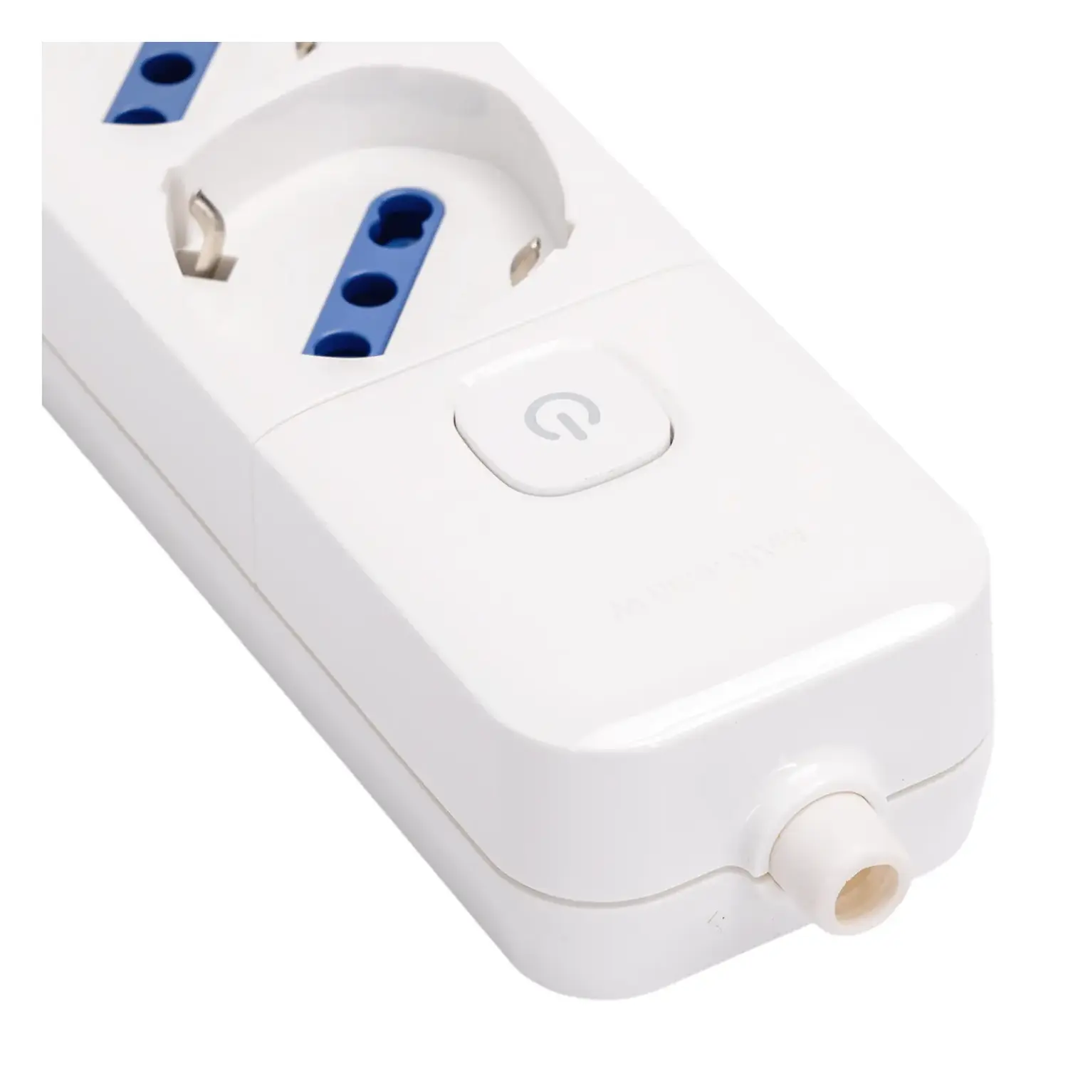 immagine Multipresa italiana a 6 prese, bianca (senza cavo) con interruttore