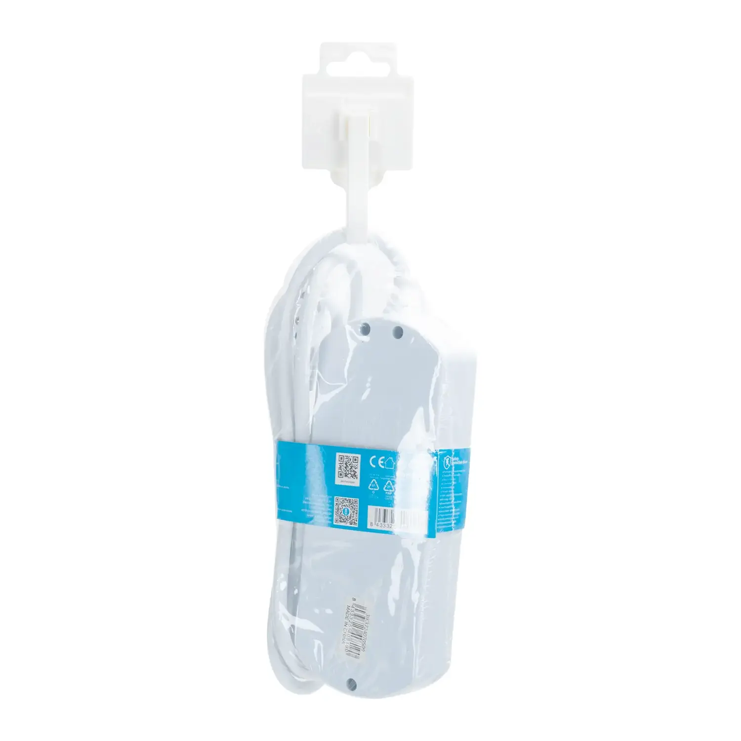 immagine Multipresa spina piatta 16A con interruttori 1,5 m 3 prese bipasso 10-16a schuko bianco