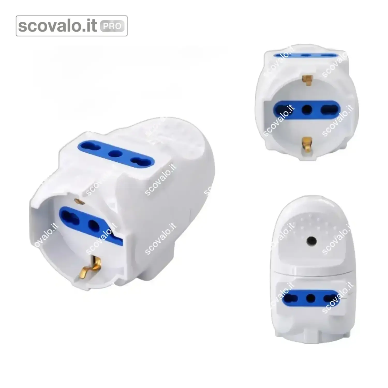 immagine del prodotto Multipresa Volante Schuko e Bipasso 3 Posti Propart | 2500W, 250V