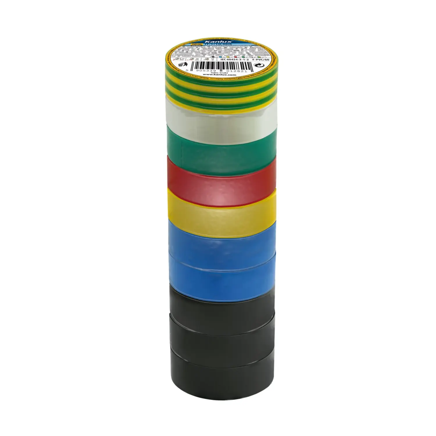 immagine del prodotto nastro isolante adesivo per elettricista diversi colori 10 pezzi