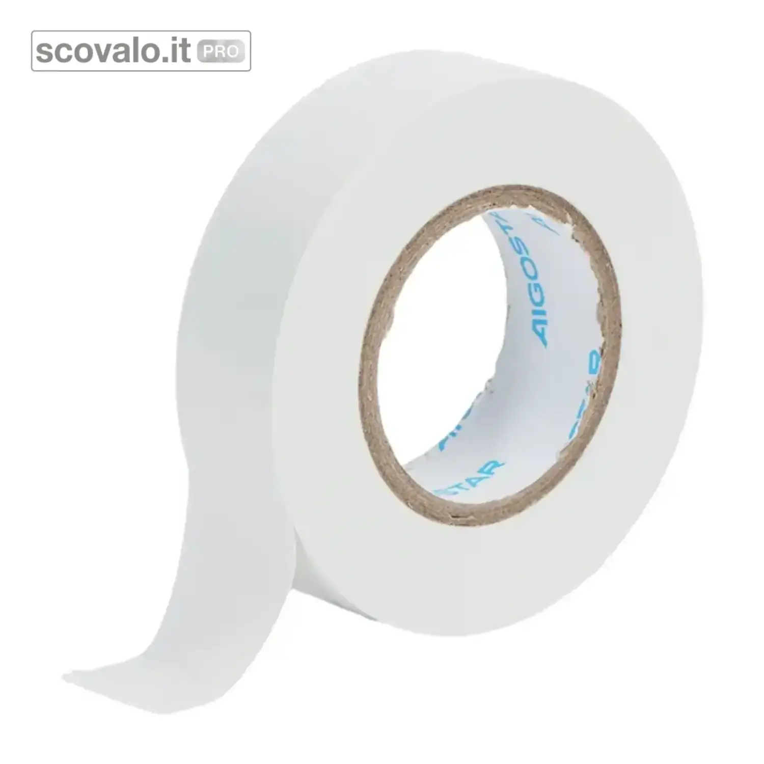 immagine del prodotto Nastro Isolante Bianco 19mm 20m PVC Isolamento Cavi e Gomma IP20