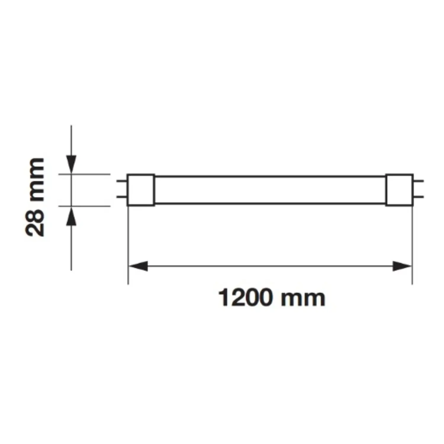 immagine tubo led neon lineare starter incluso g13 18 watt bianco freddo 1,2 mt