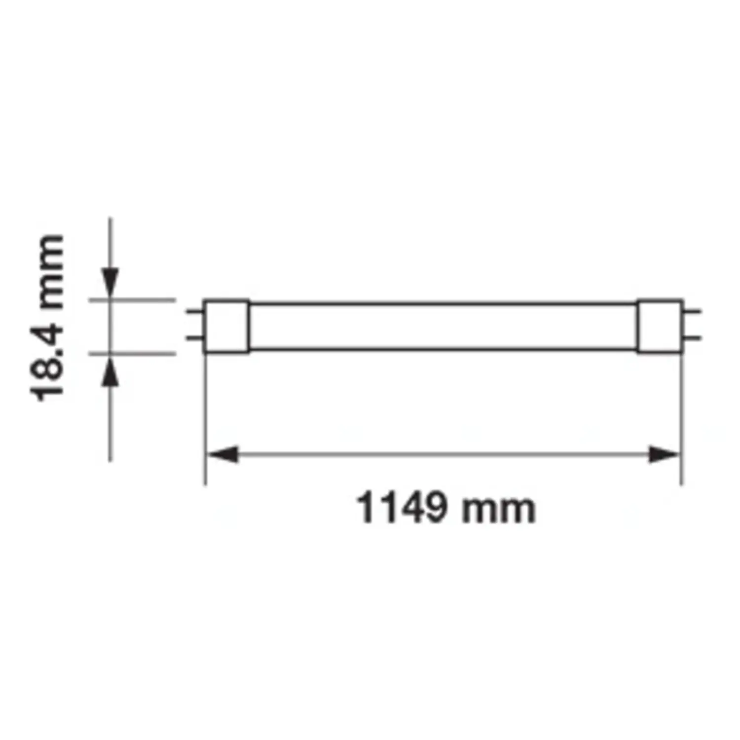 immagine neon tubo a led g5 16 watt bianco freddo 1,2 mt