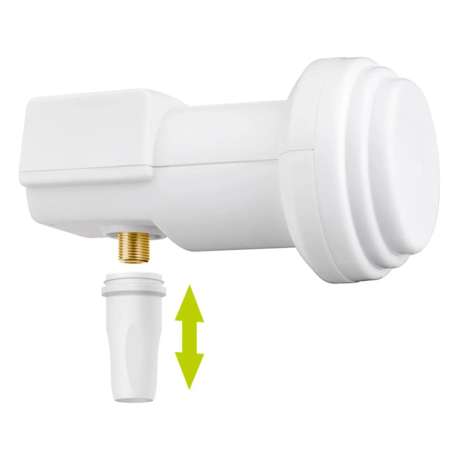 immagine occhio lnb parabola  satellitare indipendente hdtv-3d professionale 1 uscita