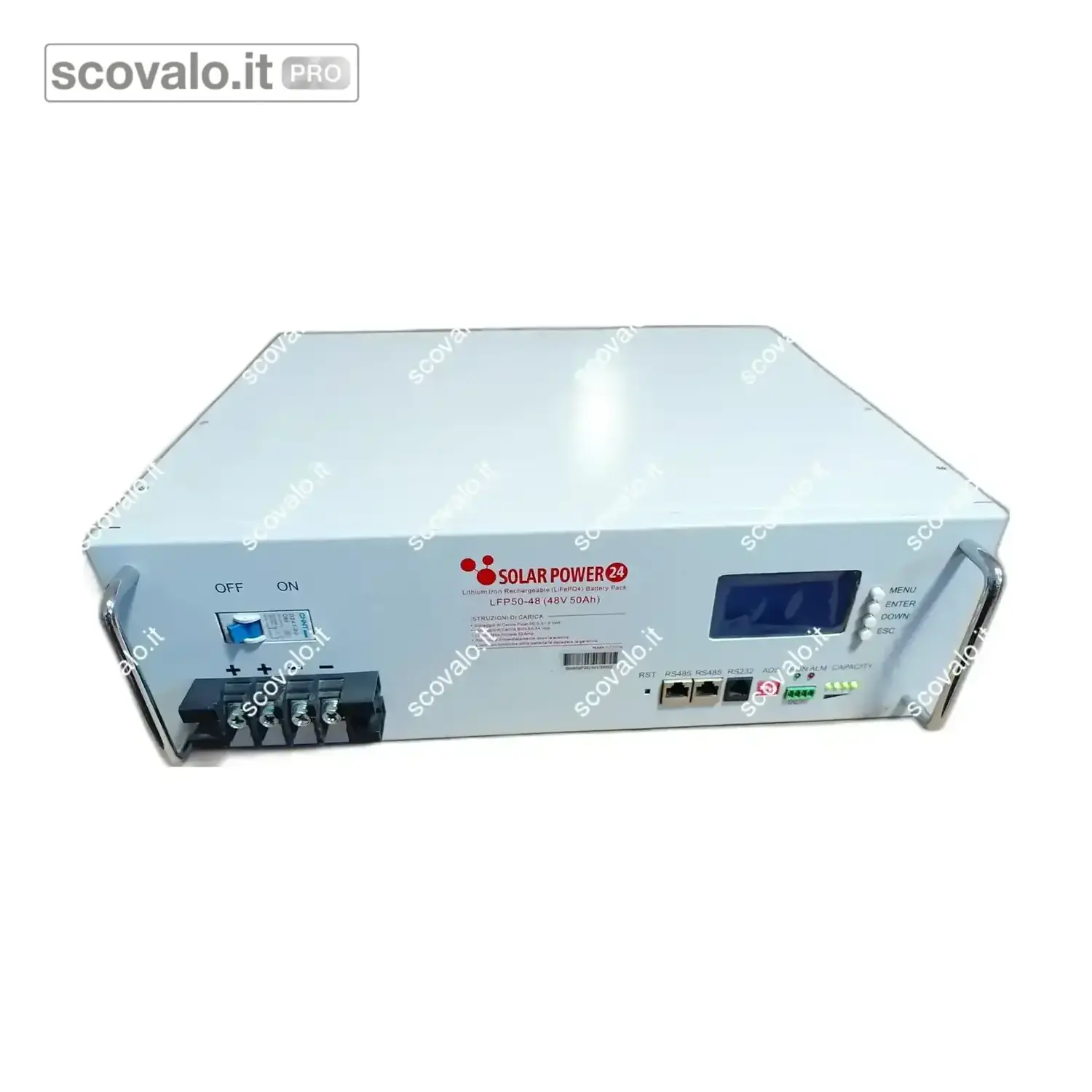 immagine del prodotto Batteria LiFePO4 48V 50Ah 2400W Pacco Accumulo Solare Fotovoltaico