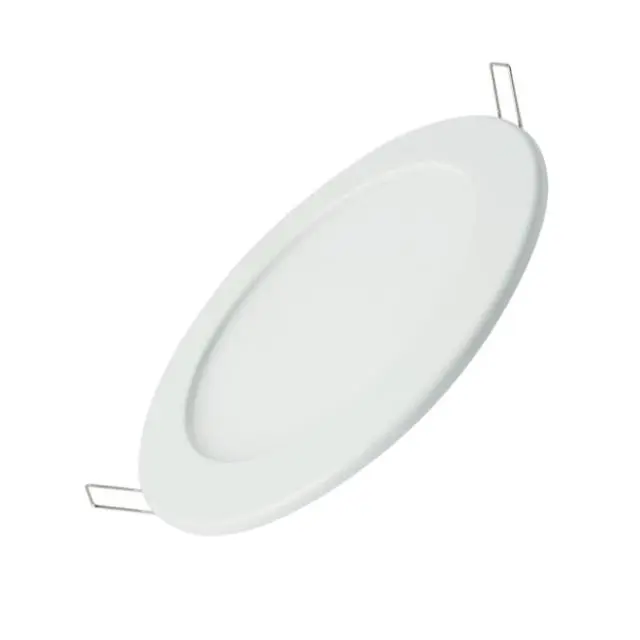 immagine panello a led da incasso tondo IP20 CE bianco caldo bianco 220-240 volt 20000 ore 160° 12 watt aig 001406