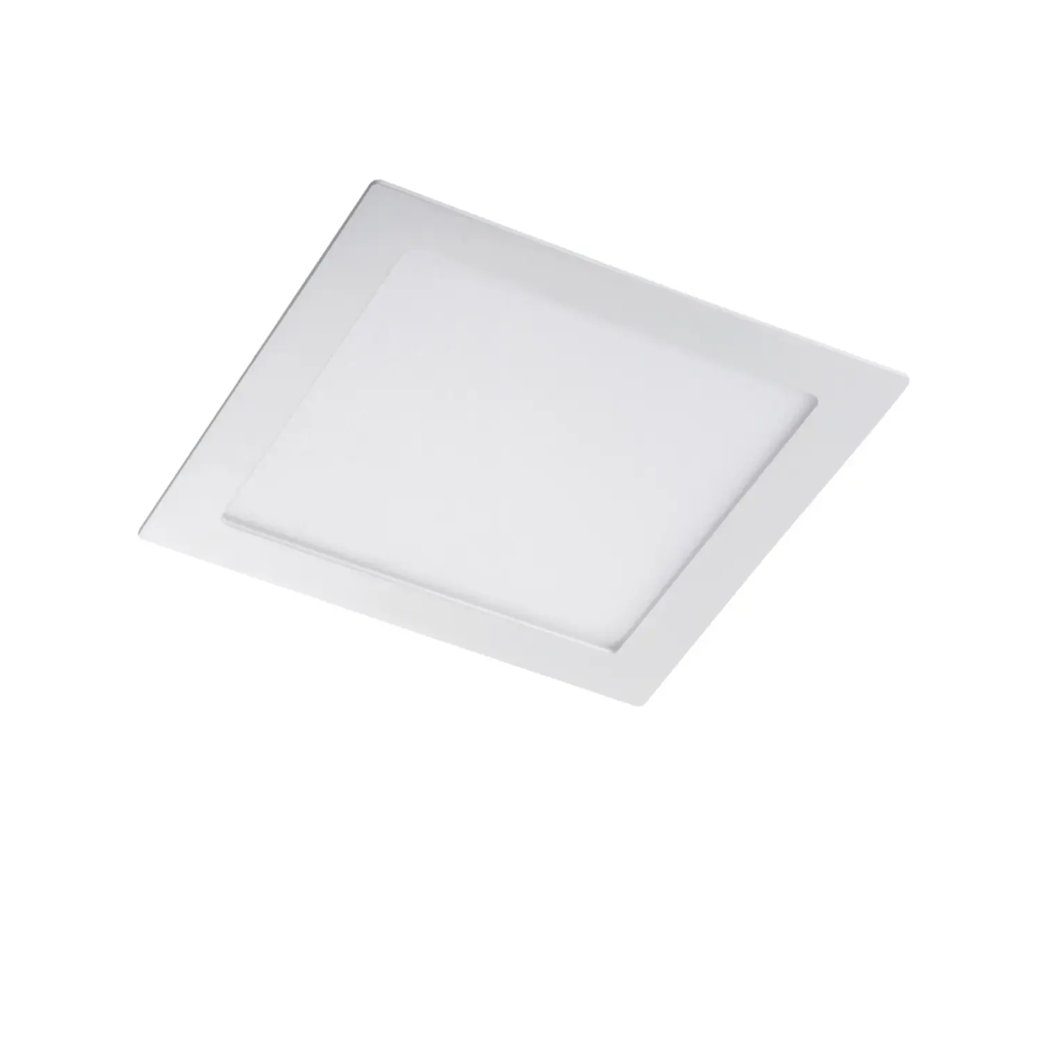 immagine pannello led incasso slim katro 6 watt bianco naturale nichel satinato quadrato