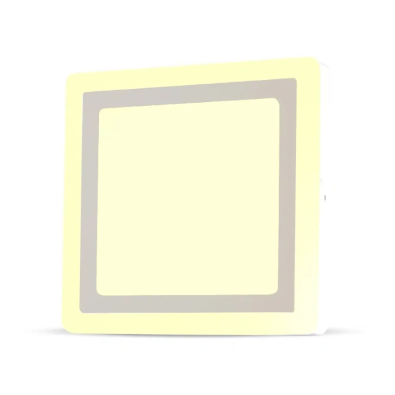 immagine del prodotto pannello luminoso doppia luce led parete 22 watt bianco caldo quadrato