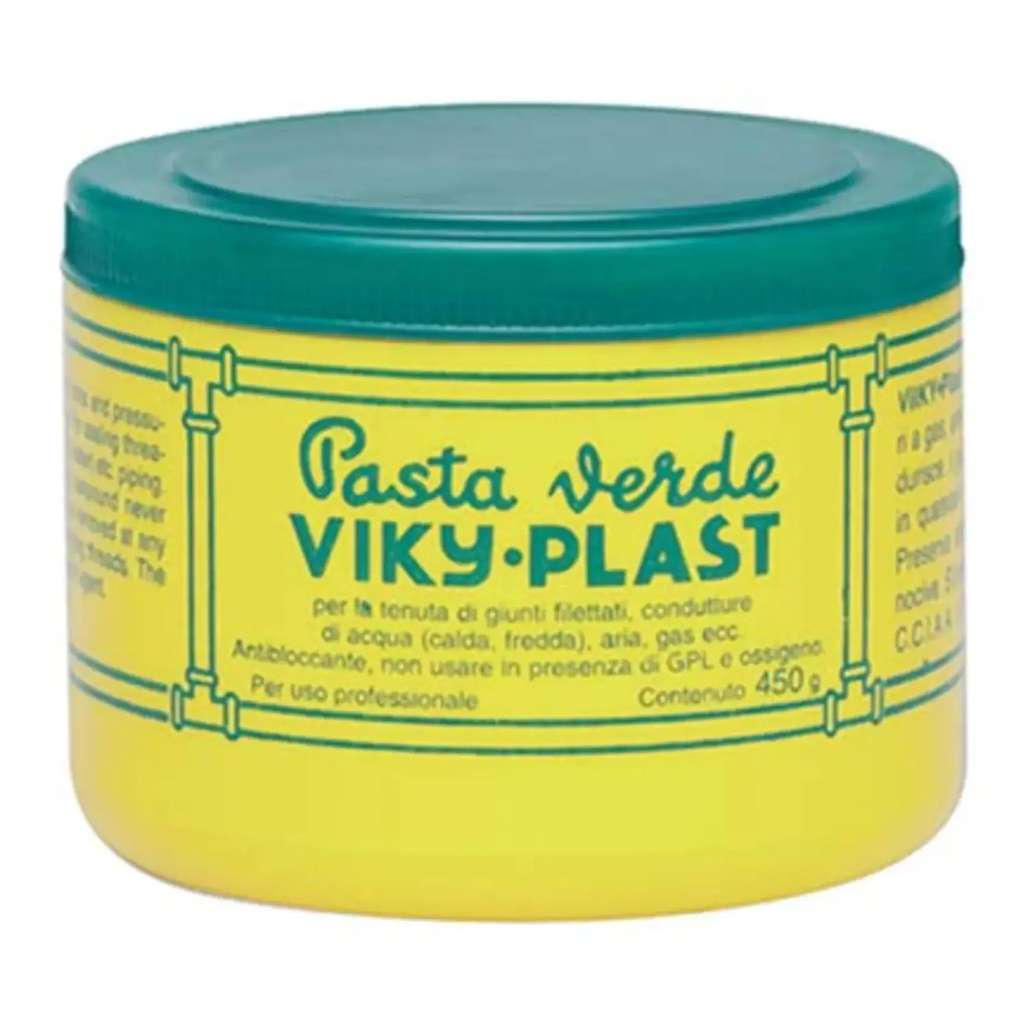 immagine VIKY-PLAST Pasta Verde Professionale 450g: per filetti raccordi e guarnizioni