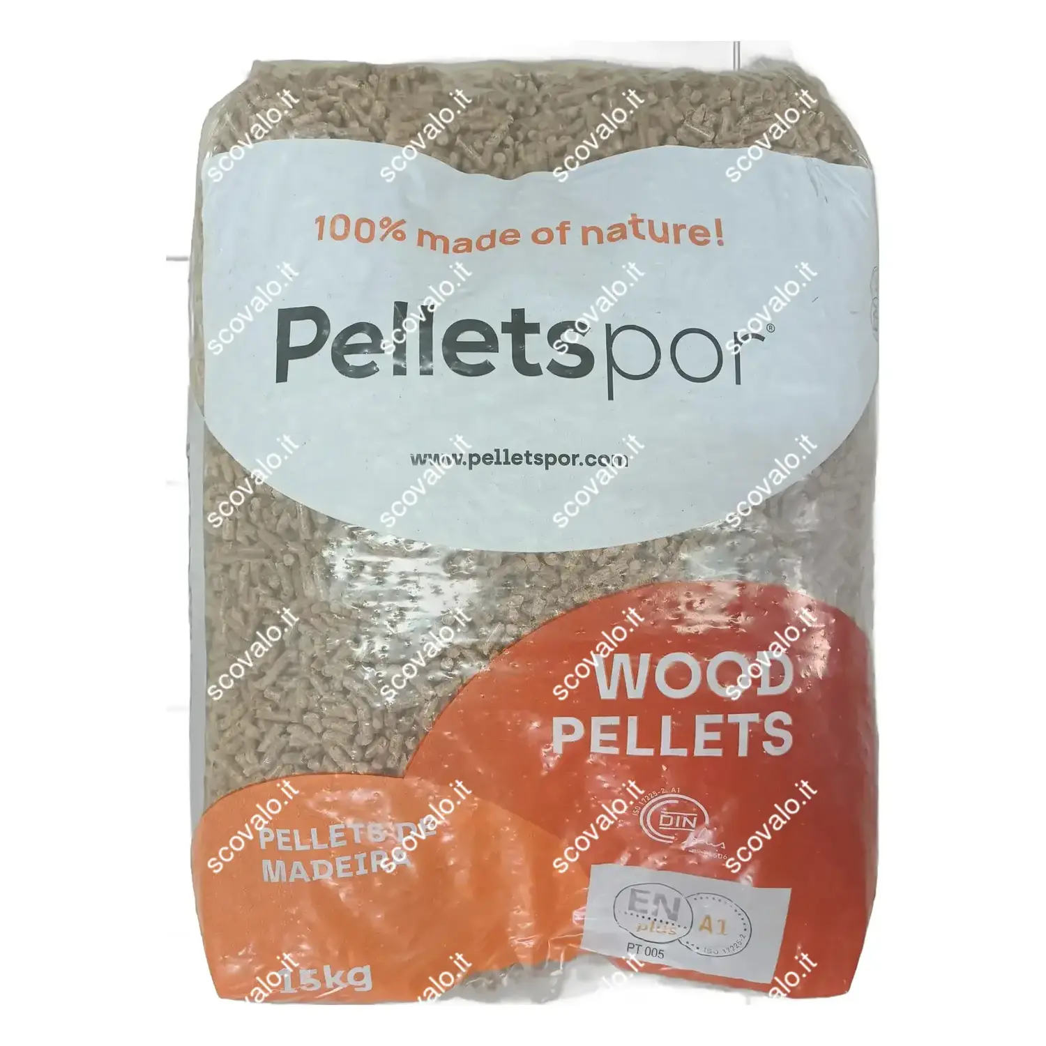 immagine Pellet Legno Pino ENplus A1 6mm - Potere Calorico >16,5 MJ/kg Ceneri <0,7% 15kg