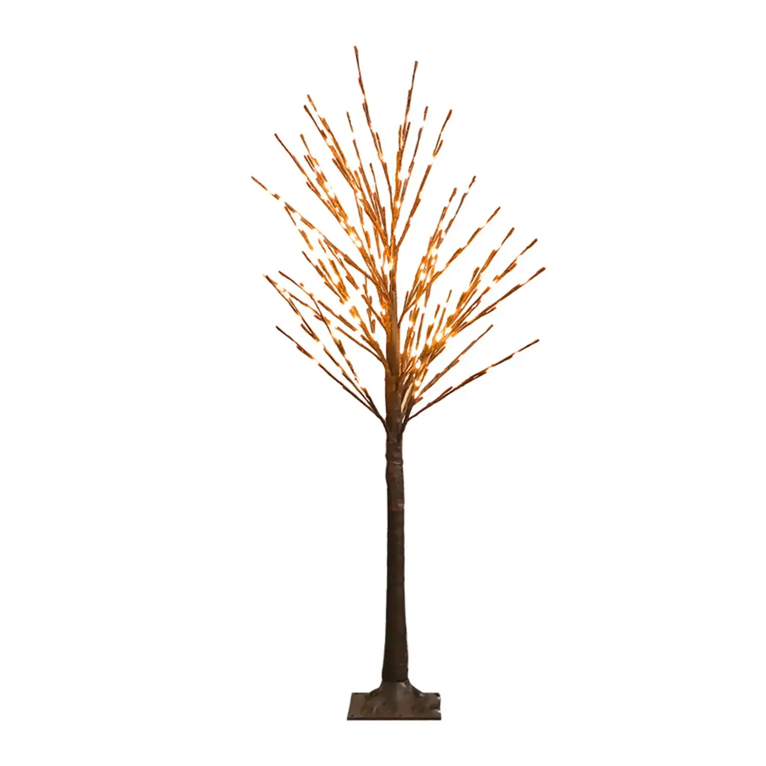 immagine Piante artificiali luminose solari, albero di rattan 2m+1,2m 64LED