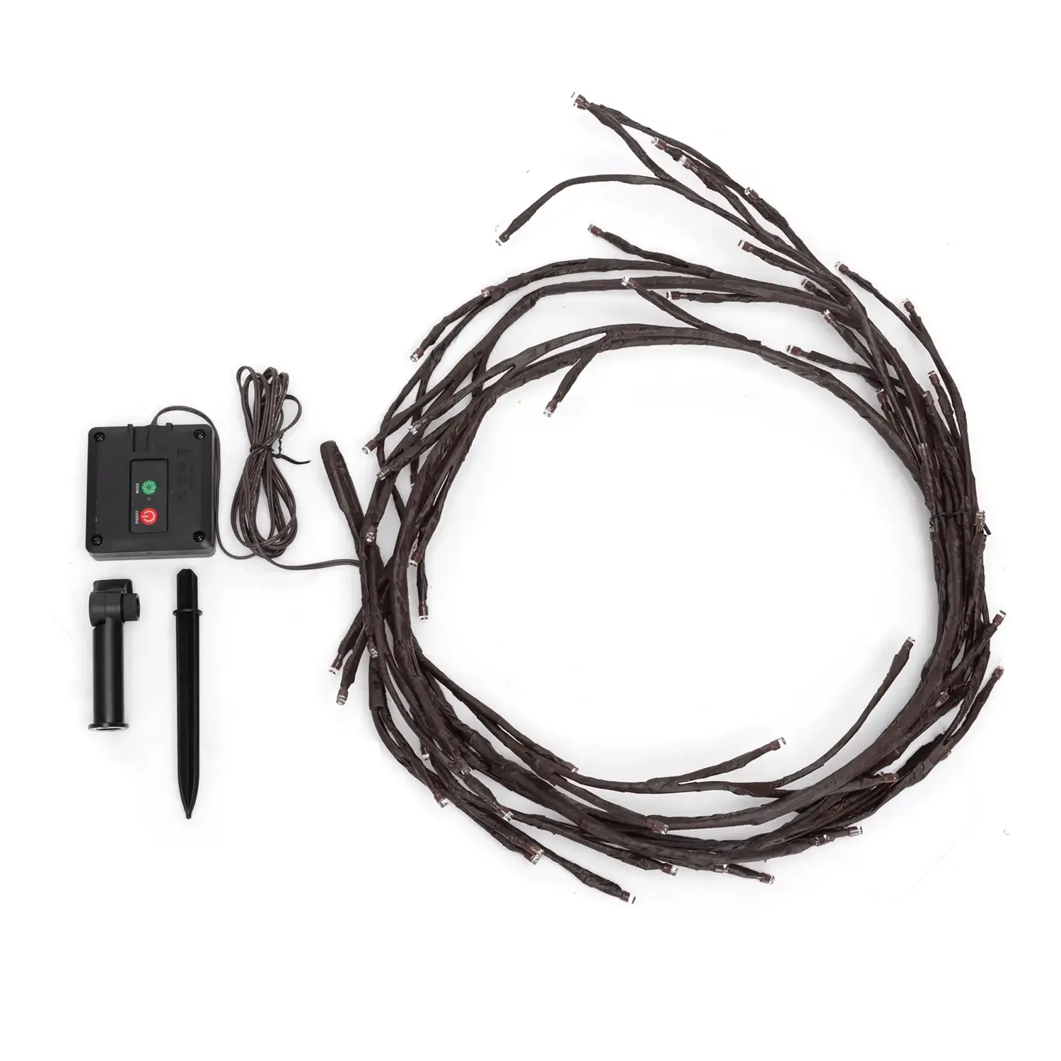 immagine Piante artificiali luminose solari, edera a rami sparsi 2m+2m 72LED