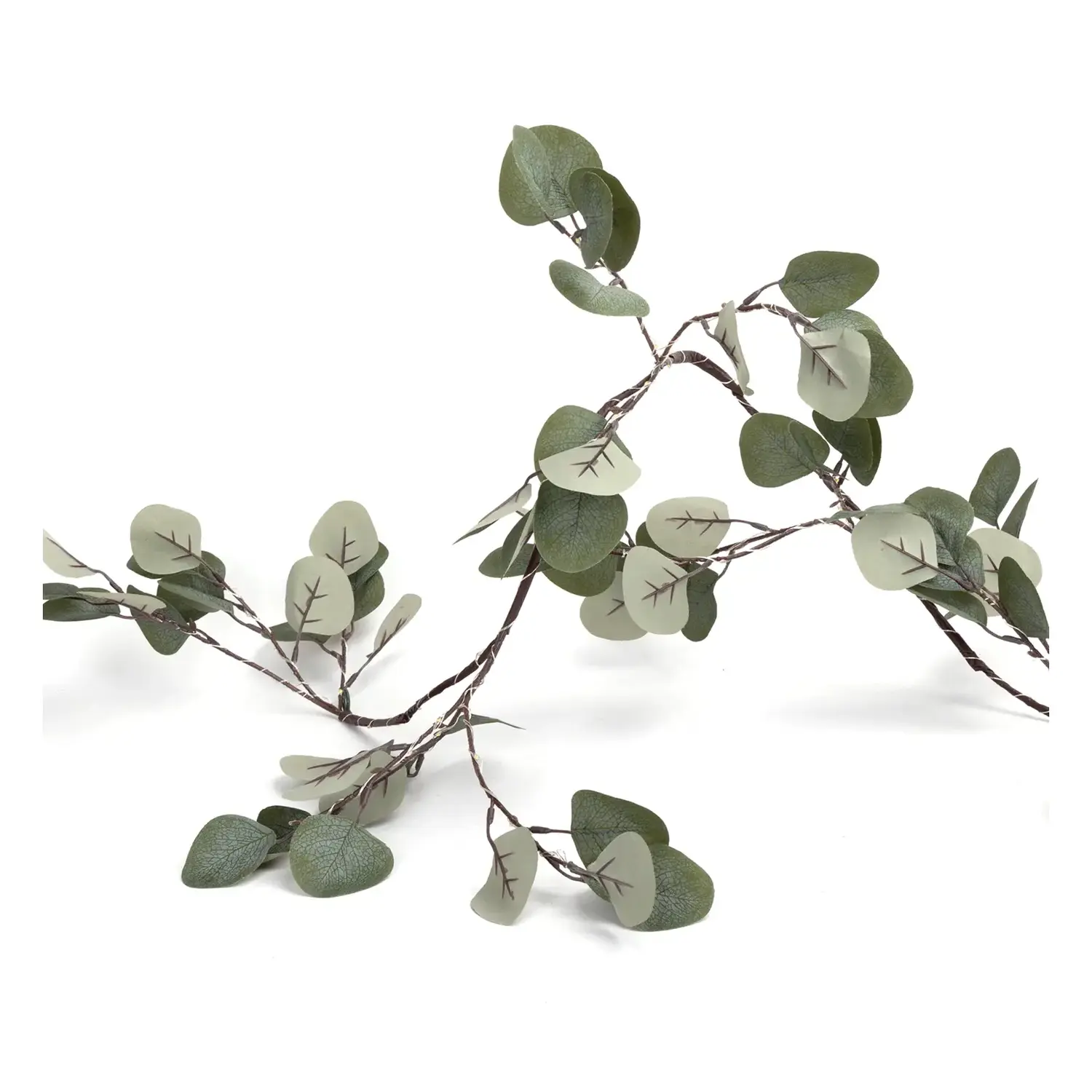 immagine Piante artificiali luminose solari, eucalipto a rami sparsi 2m+2m 110LED