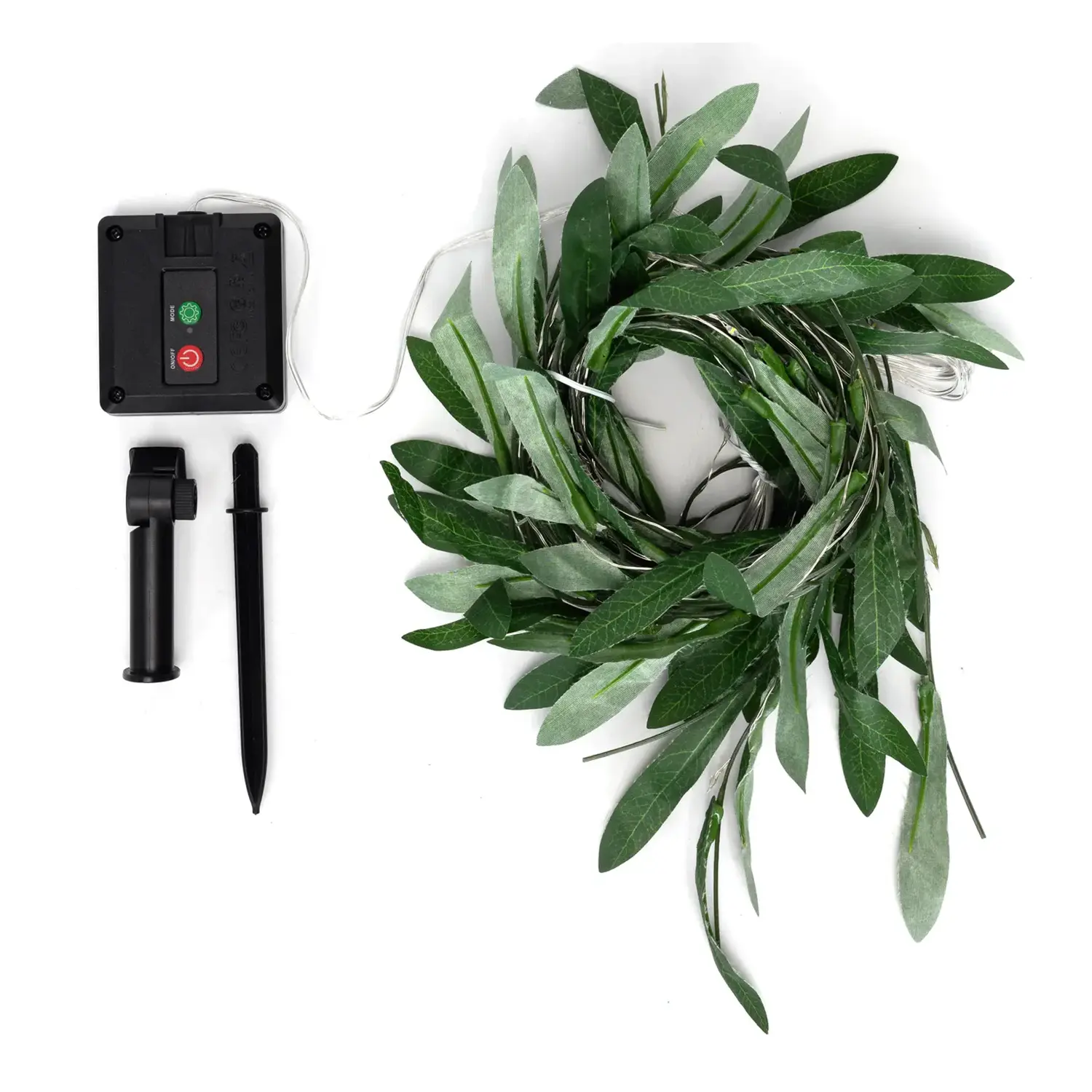 immagine Piante artificiali luminose solari, ulivo a cascata 3m+1m*1m 70LED