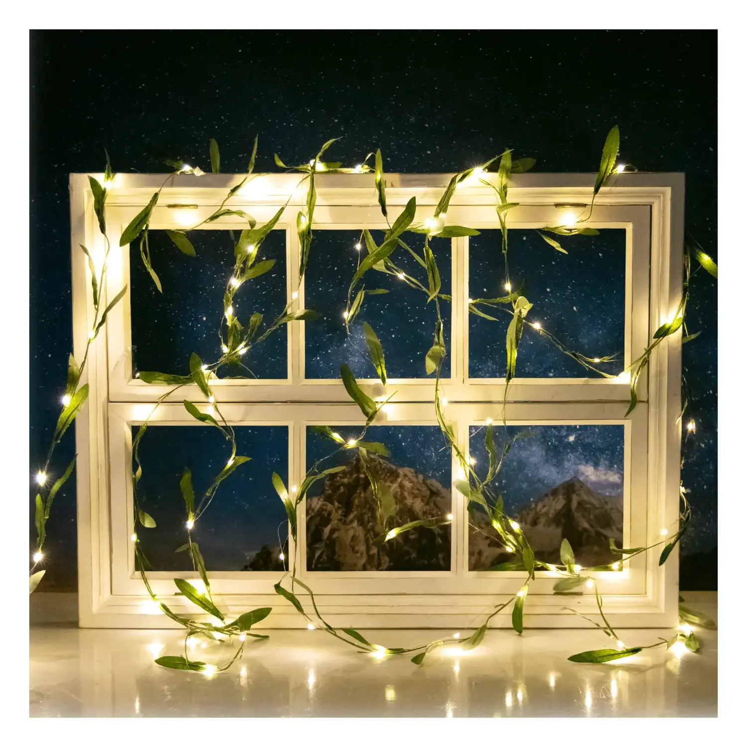 immagine del prodotto Piante artificiali luminose solari, ulivo lineare 2m+10m 100LED