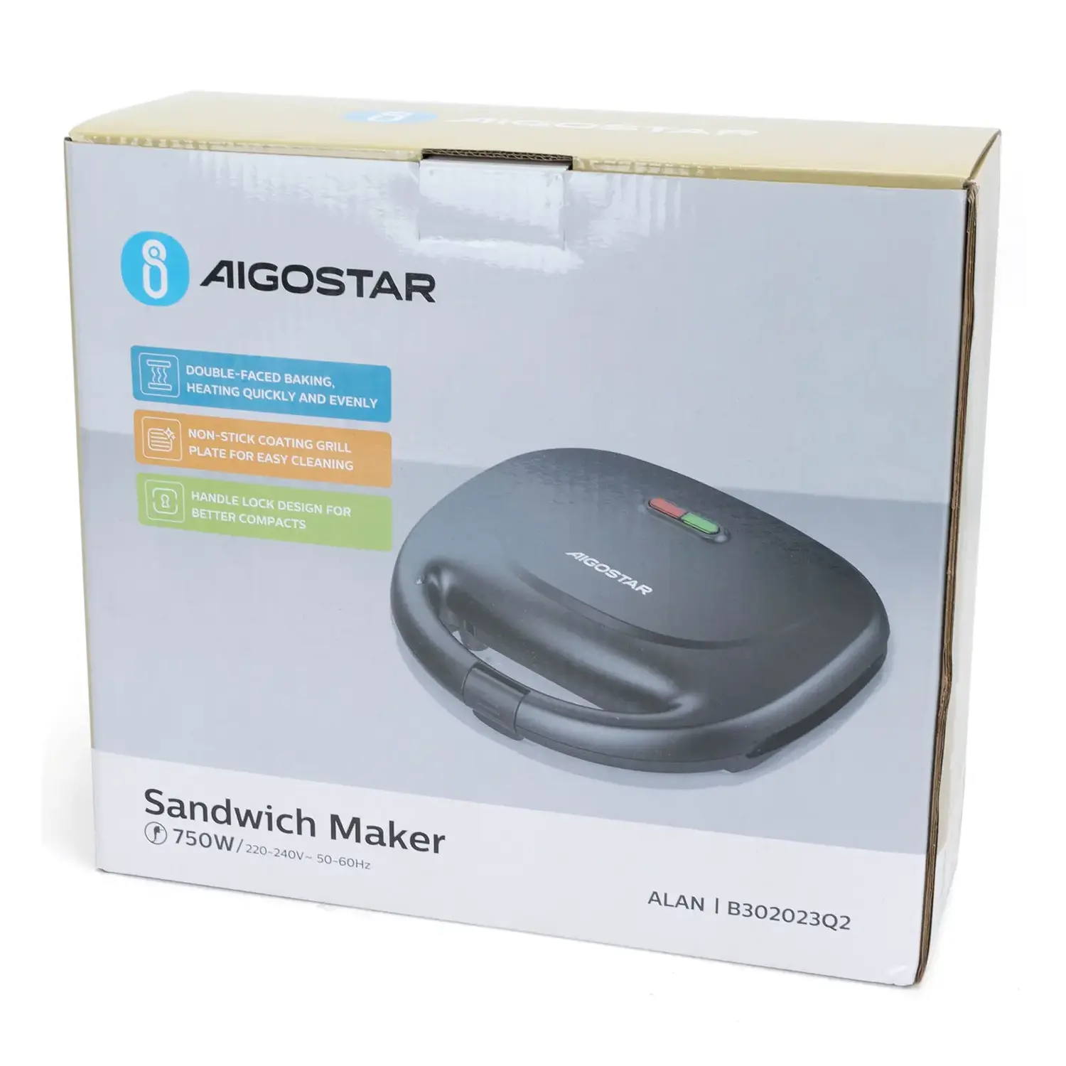 immagine Piastra per sandwich 750W rivestimento antiaderente