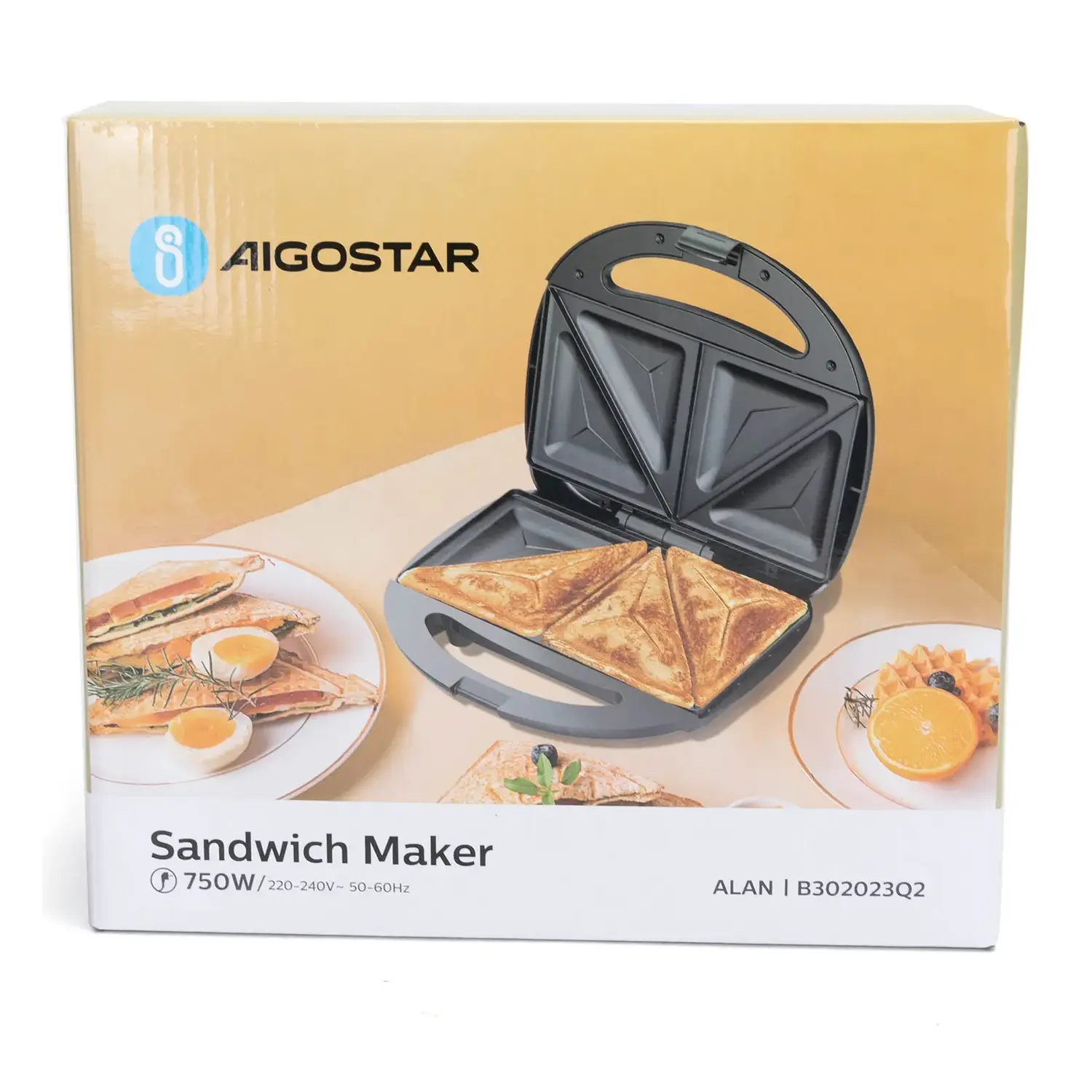 immagine Piastra per sandwich 750W rivestimento antiaderente