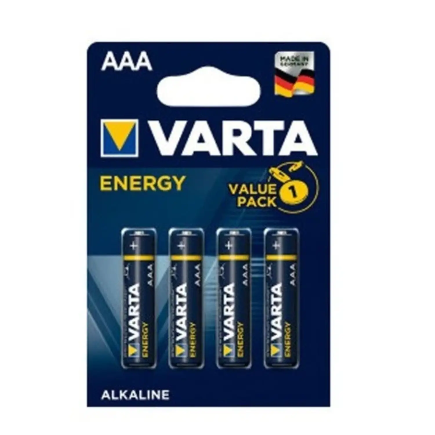 immagine del prodotto batteria alcalina varta energy 4 pezzi ministilo aaa