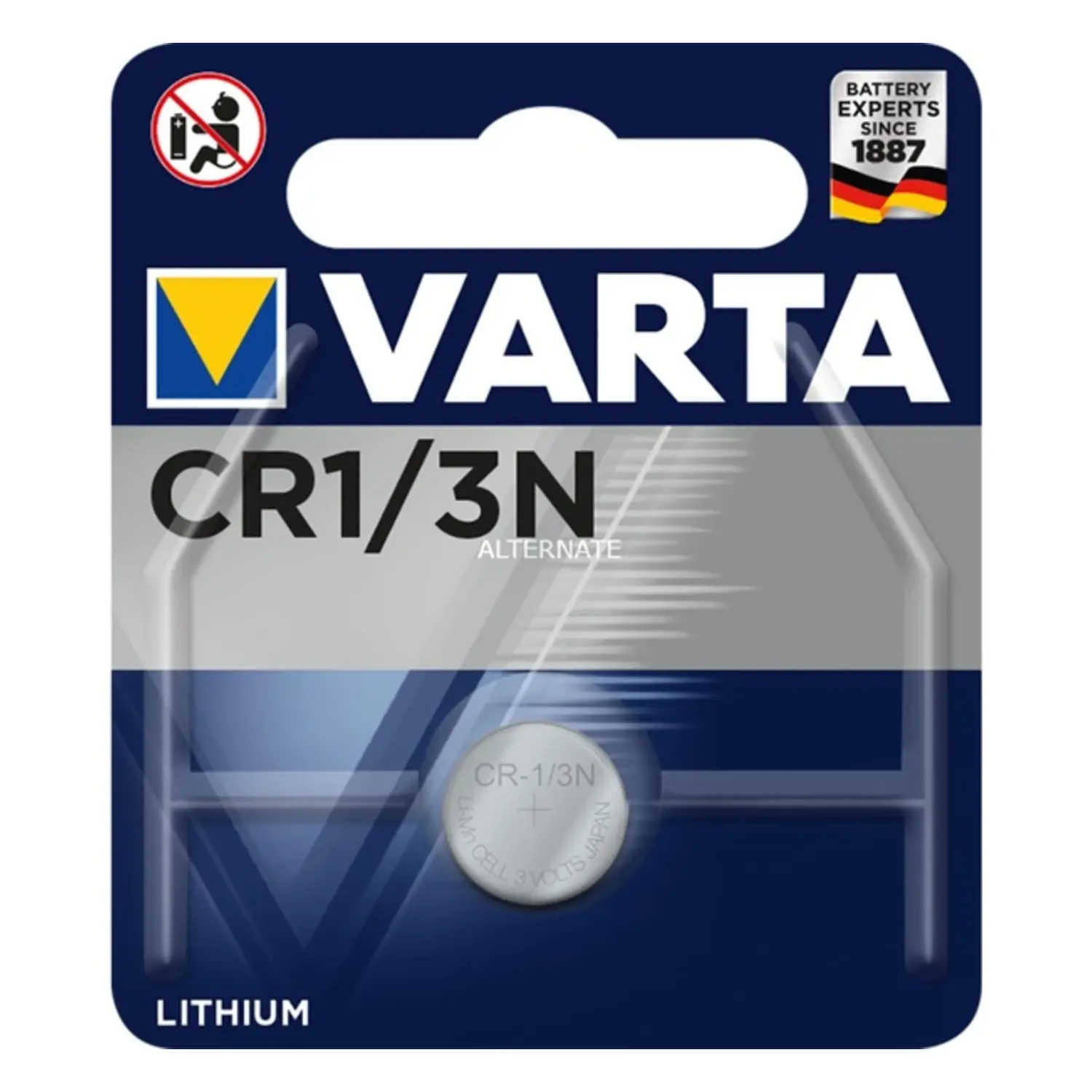 immagine pila batteria cr1/3n dl1/3n varta fotocamera cassaforte al litio 2l76 3 volt