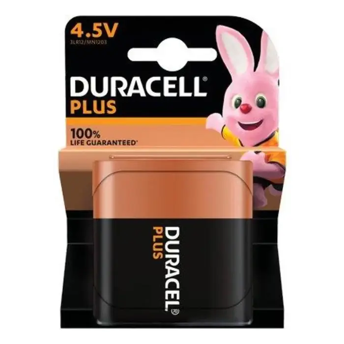 immagine batteria alcalina duracell 4,5 volt piatta