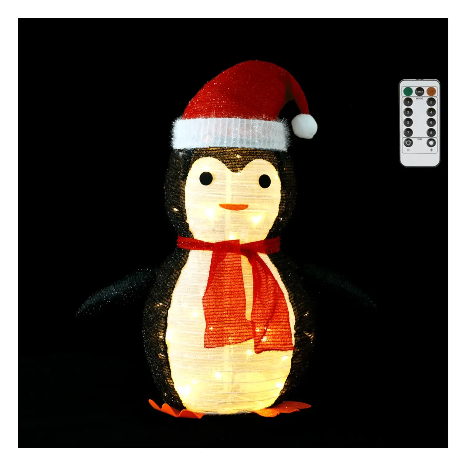 immagine del prodotto Pinguino luminoso pieghevole, bianco caldo 0.7m IP44, Interno&Esterno
