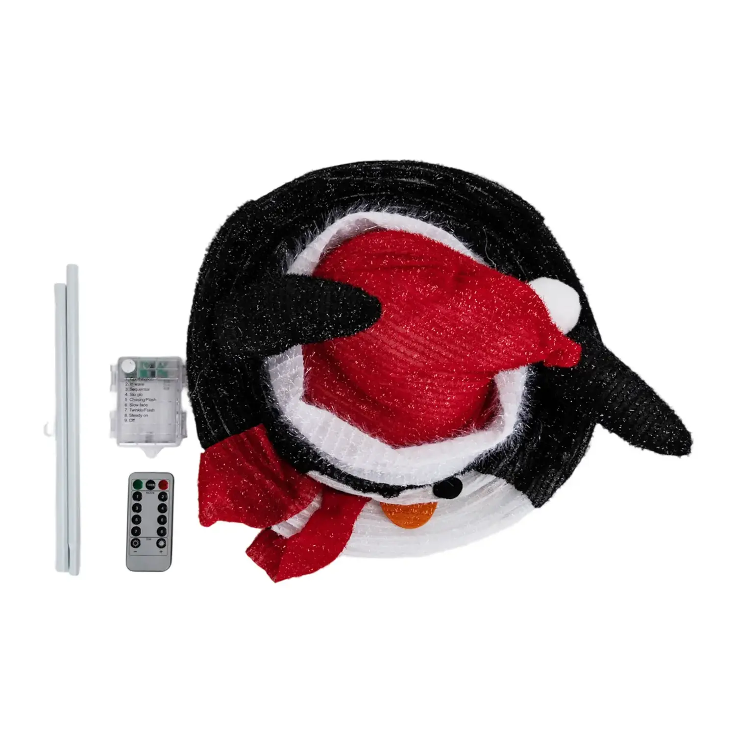 immagine Pinguino luminoso pieghevole, bianco caldo 0.7m IP44, Interno&Esterno